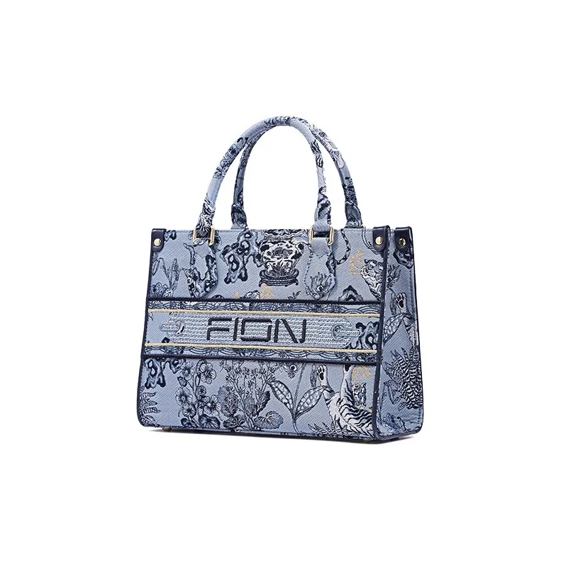FION Fabric Tote Bag, Shopping Bag, Shoulder Bag, Handbag Women's
