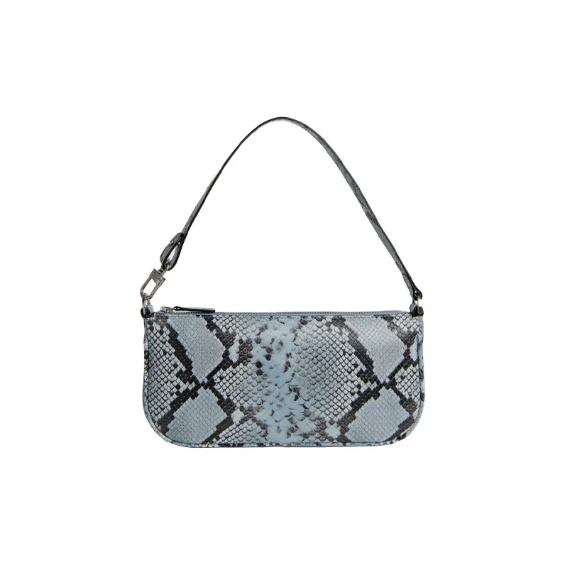 By Far Rachel Cow Leather Shoulder Bag Women's Blue