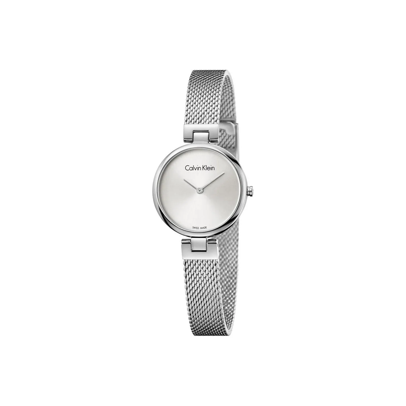 Calvin Klein CK Quartz Pure Collection Женские часы Кварцовый механизм Ремешок из нержавеющей стали Белый циферблат