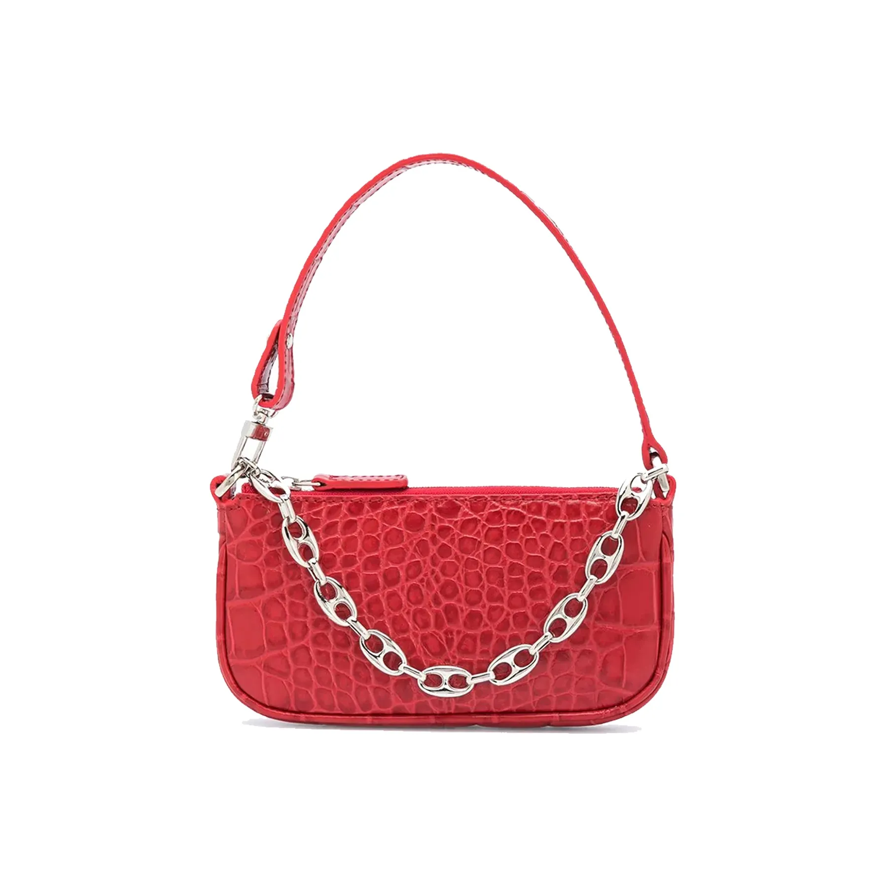 By Far Mini Rachel Коровья кожа Сумка Мини Женская Красная