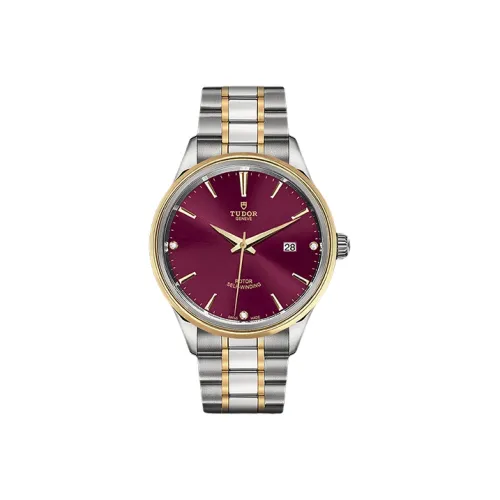 TUDOR Автоматический Механический Movement Мужские Часы Wind Style Collection 41 мм Красные