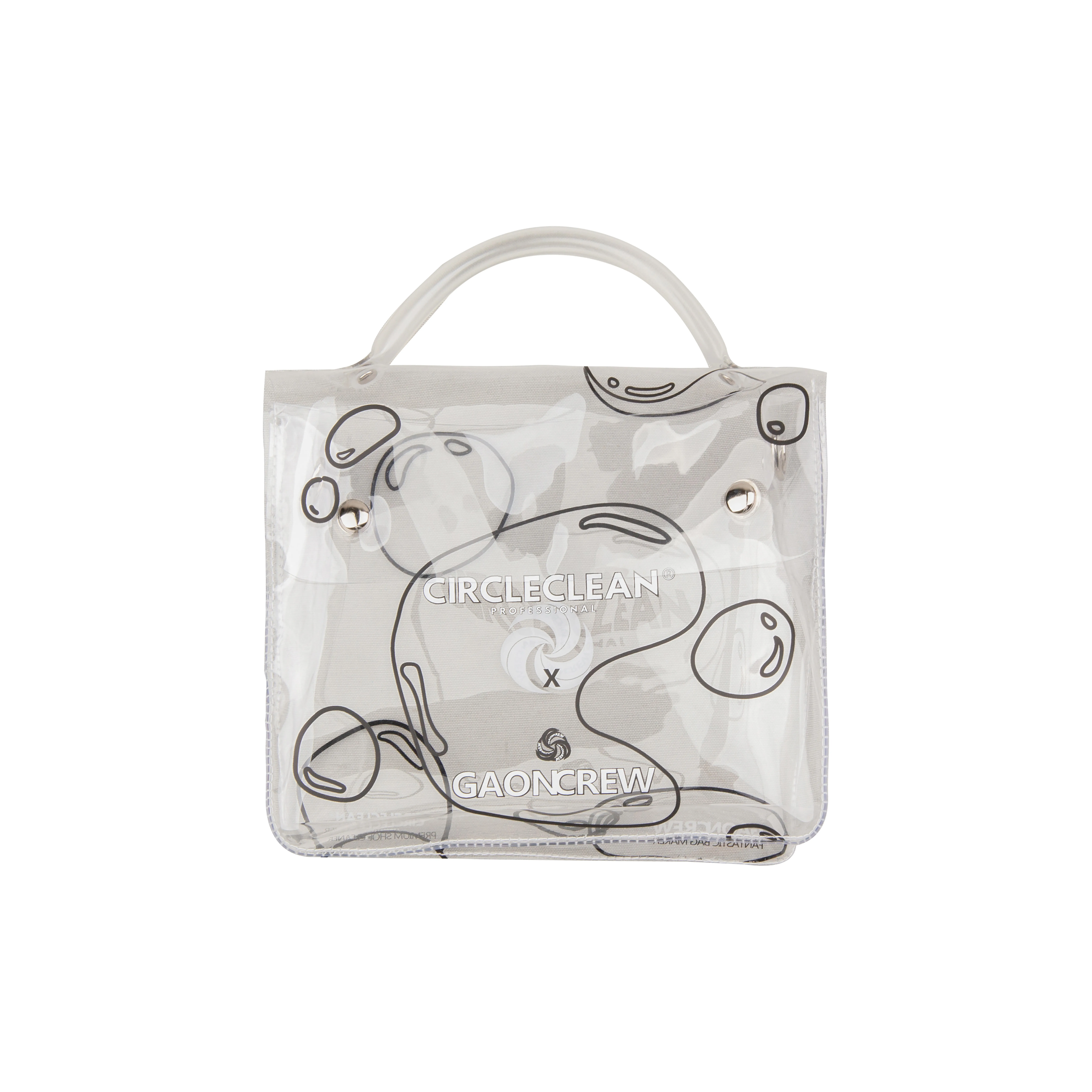 GAONCREW × Circleclean Collaboration PVC Crossbody Handbag Unisex Transparent