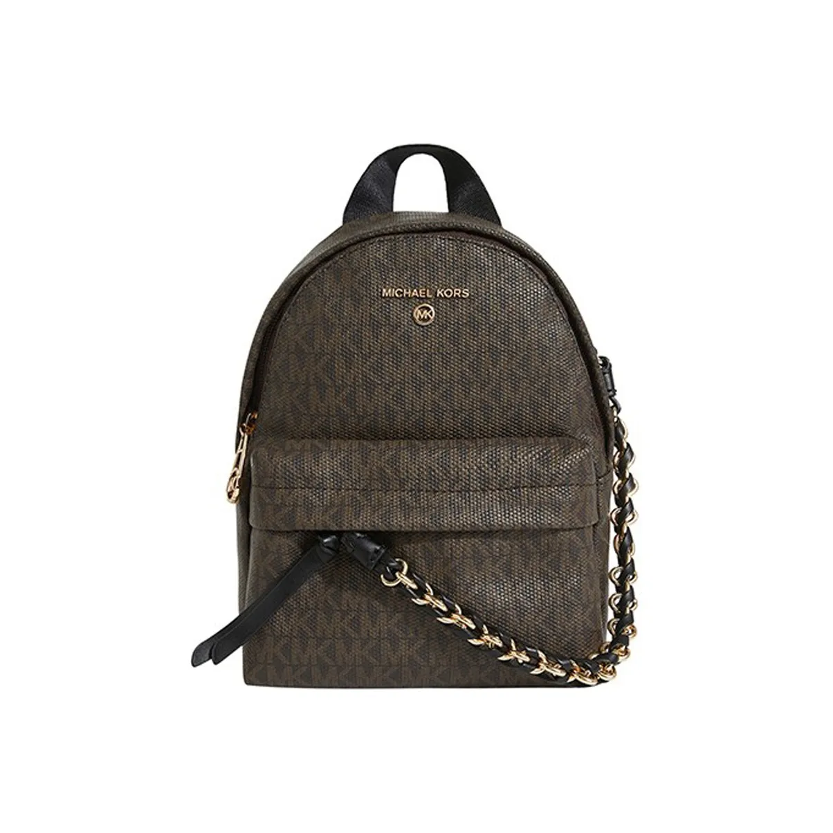MICHAEL KORS Slater PVC Polyvinyl Chloride Backpack Mini Women's Brown Black