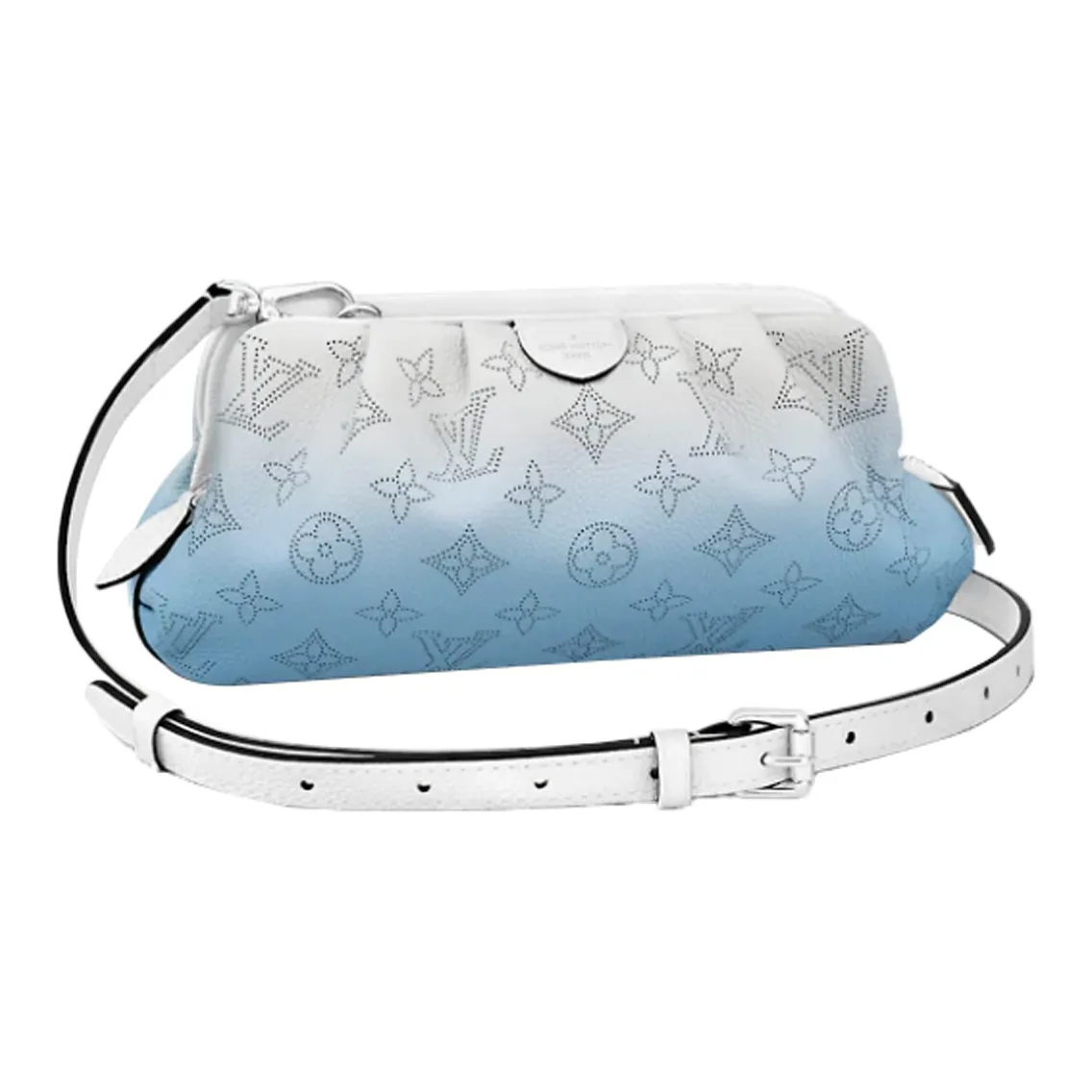 LOUIS VUITTON Scala Calfskin Cloud Bag, Clutch, Shoulder Bag, Crossbody Bag Mini Women's Light Blue
