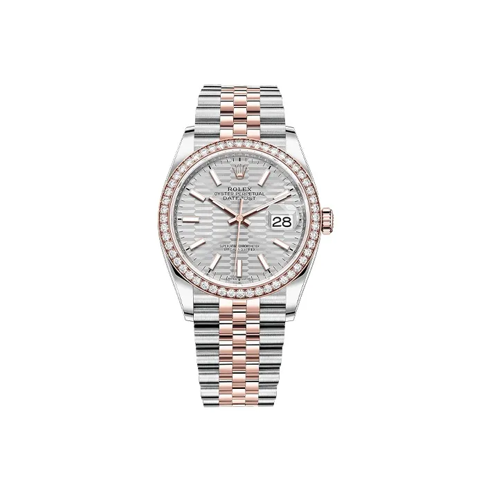 ROLEX Oyster Perpetual Datejust Collection Automatic Mechanical Movement Women's Watch Watch 36mm Silver Dial