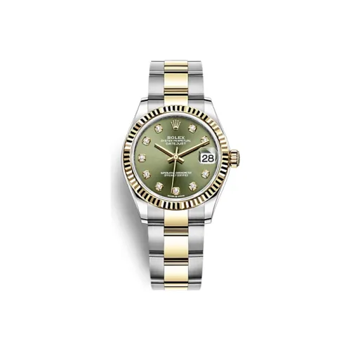 ROLEX Автоматический Механический Movement Женские часы Log Series 31 мм Зеленый