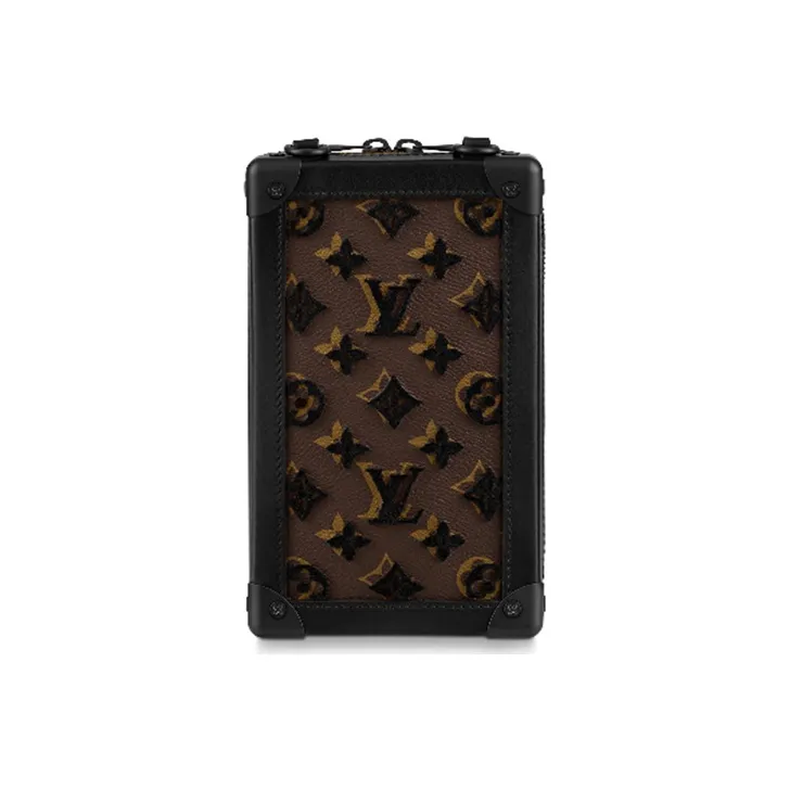 LOUIS VUITTON Vertical Soft Trunk Monogram Tuffetage Black