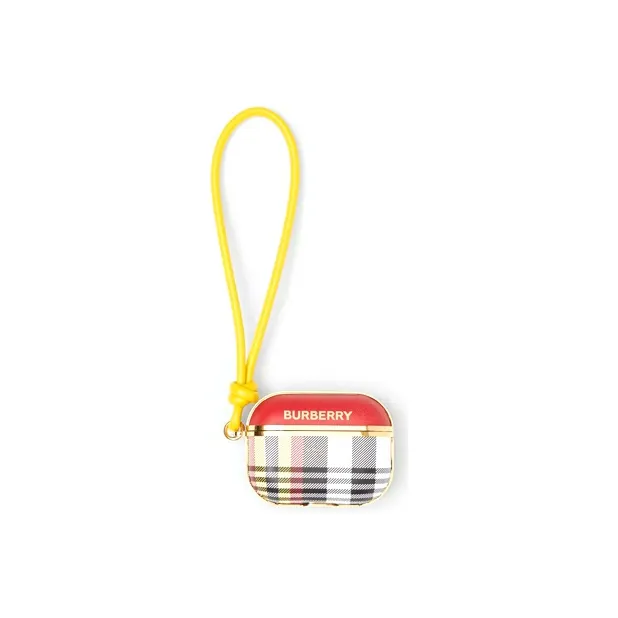 Burberry Lambskin AirPods Pro Protective Case Earphone Case Unisex Red