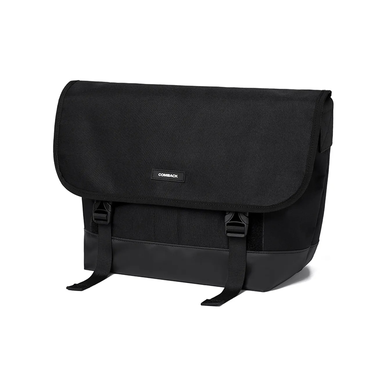 COMBACK Polyamide Student Backpack, Laptop Bag, Shoulder Bag, Crossbody Bag Unisex Black