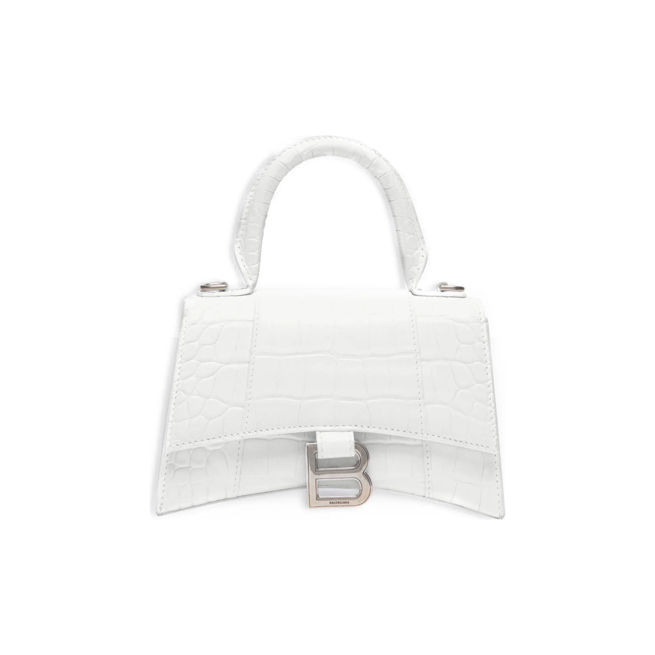 Faux Leather Bag Pleated