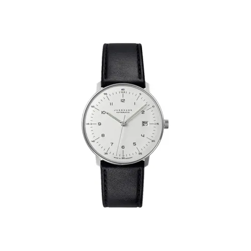 JUNGHANS Автоматический Механический Movement Мужские часы из коллекции Max Bill, 38 мм, белые