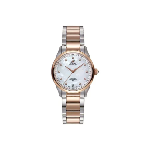 ENICAR Механический Movement Женские часы 32,4 мм Жемчужная раковина Цвет