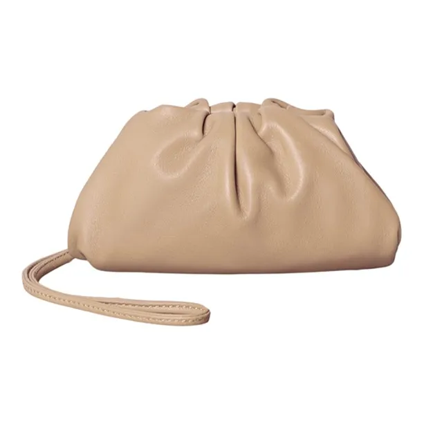 Bottega Veneta Cow Leather Coin Purse Mini Women's Almond