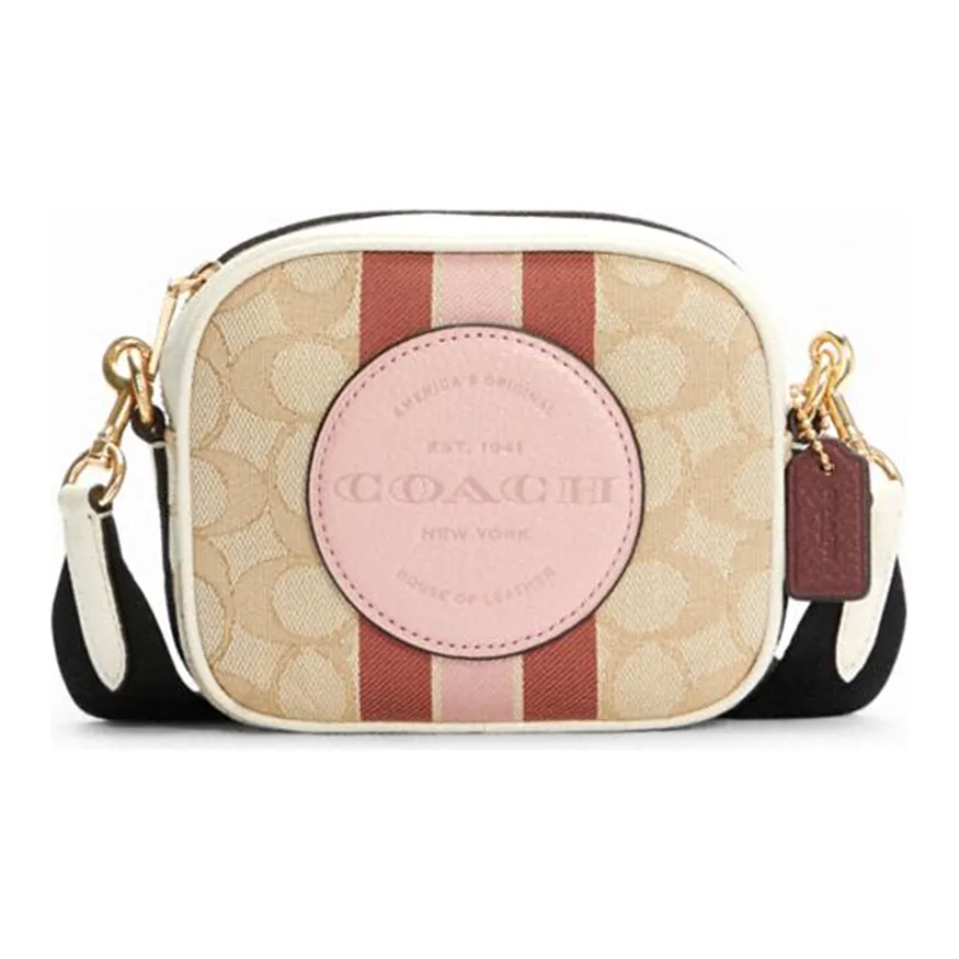 COACH Dempsey Sheepskin Маленькая Квадратная Сумка Camera Сумка Сумка через плечо Женская Хаки