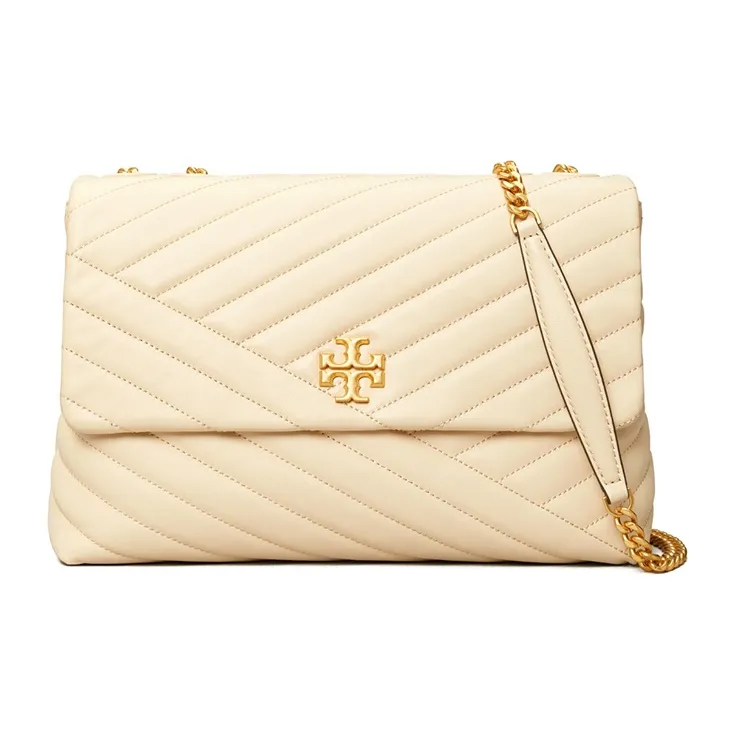 TORY BURCH Kira Sheepskin Crossbody Bag, Shoulder Bag Tubas Women's Cream White