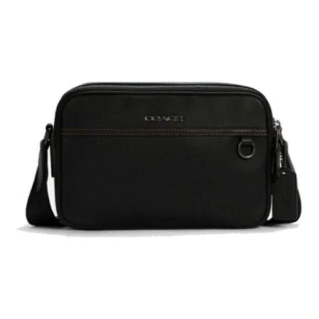 COACH Graham Smooth Cow Leather Camera Bags Messenger Bag Shoulder Bag Crossbody Bag Small Size Men's Black