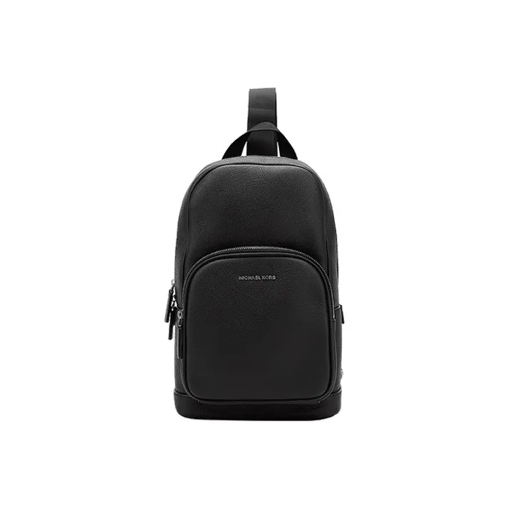 MICHAEL KORS MK Cooper Leather Crossbody and Bags Sling and Bags Men's Black