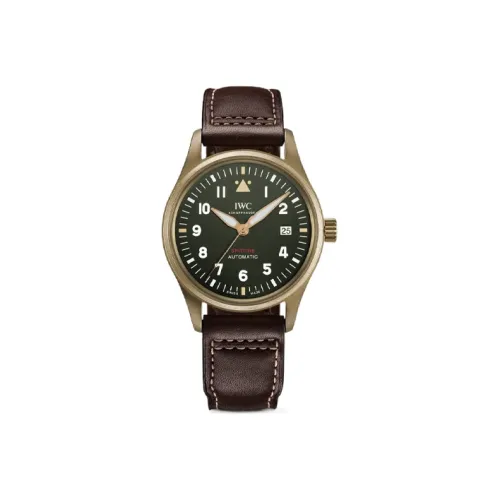 IWC Автоматический Механический Movement Мужские Часы Pilot Collection 39 мм Зеленые