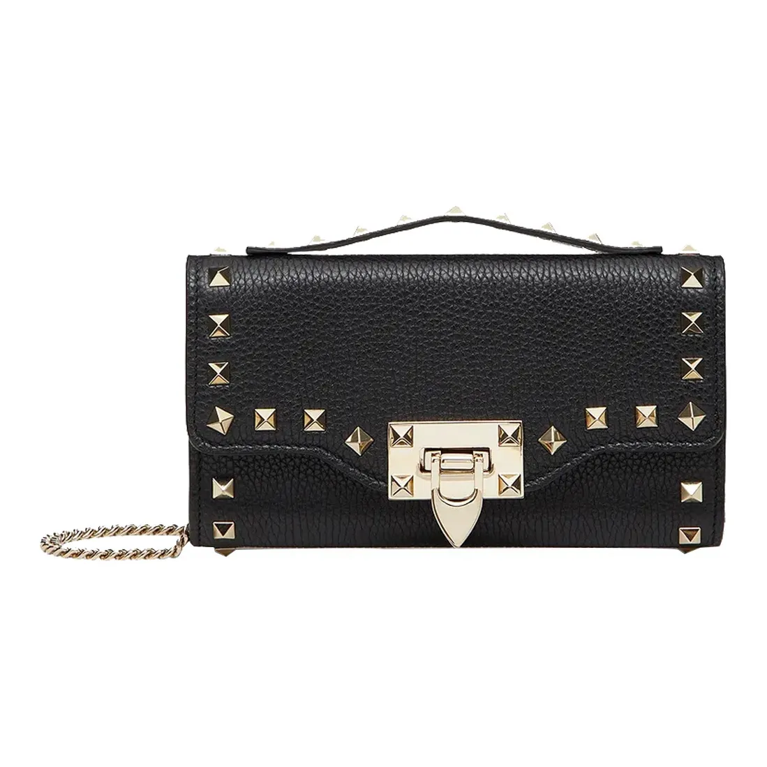 Valentino GARAVANI Calfskin Wallet Women's Black