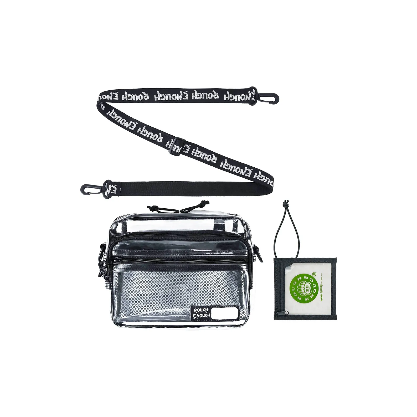 Rough Enough Сумки через плечо Прозрачные Женские