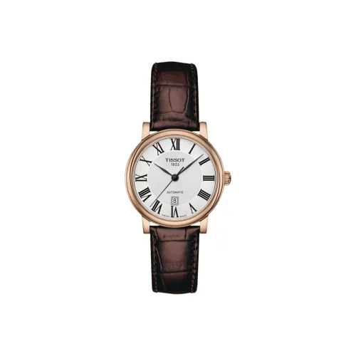 Tissot Автоматический Механический Movement Женские Carson Elite Series Часы 30MM Серебряные