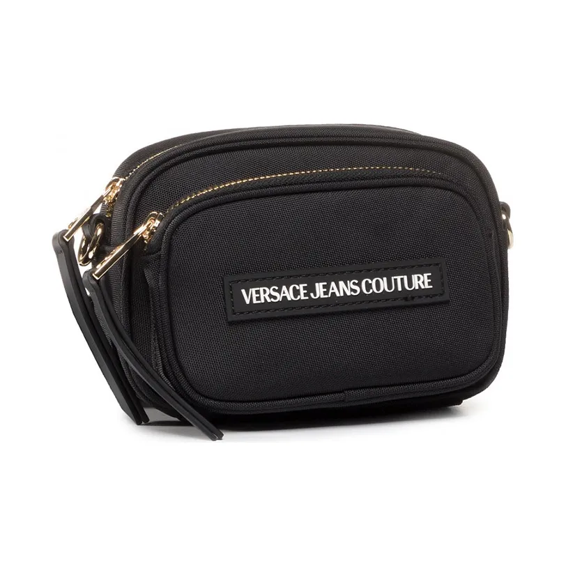 VERSACE JEANS COUTURE Polyester Shoulder Bag Crossbody Bag Women's Black