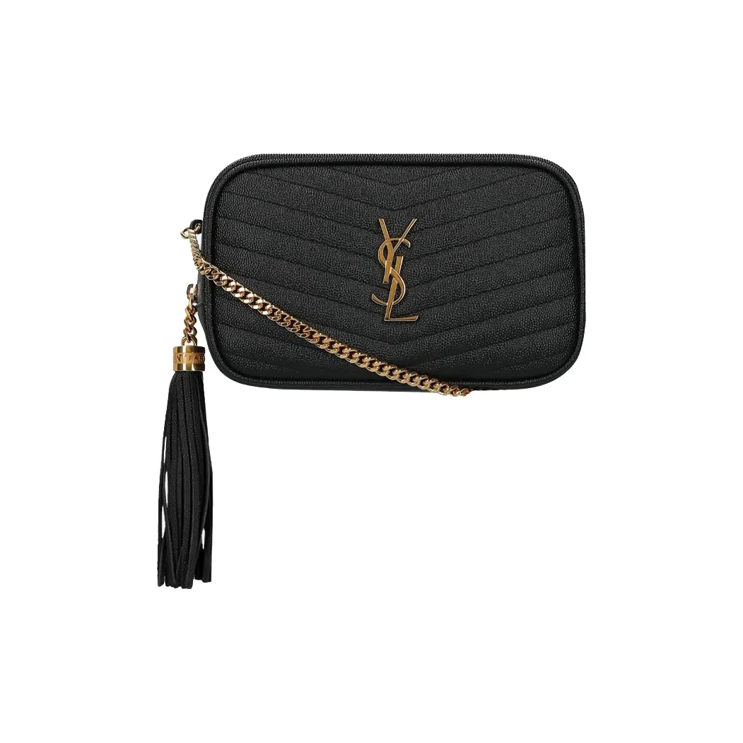 SAINT LAURENT Lou Crossbody Bag Mini Black