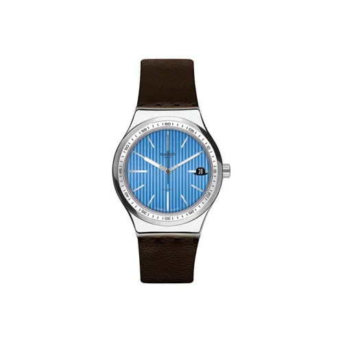 SWATCH Автоматический Механический Movement Мужские Часы 42 мм Синие