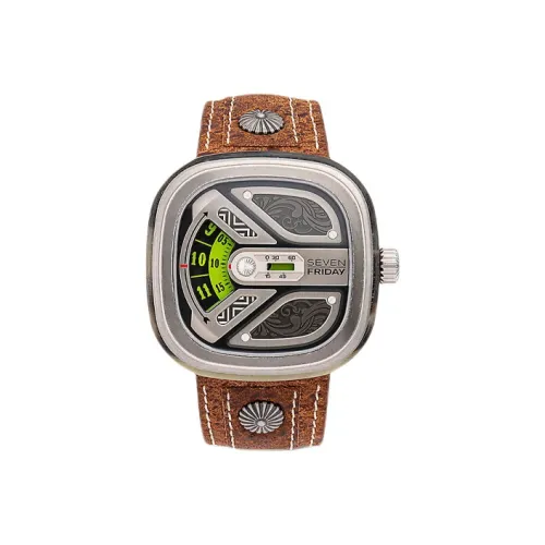 SEVENFRIDAY Автоматический Механический Часы Мужские Movement 47,6mm*47mm Серый