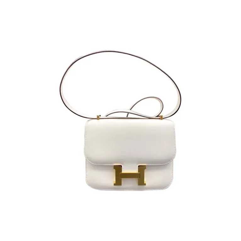 HERMES Constance Swift Leather Shoulder Bag, Crossbody Bag Mini Women's