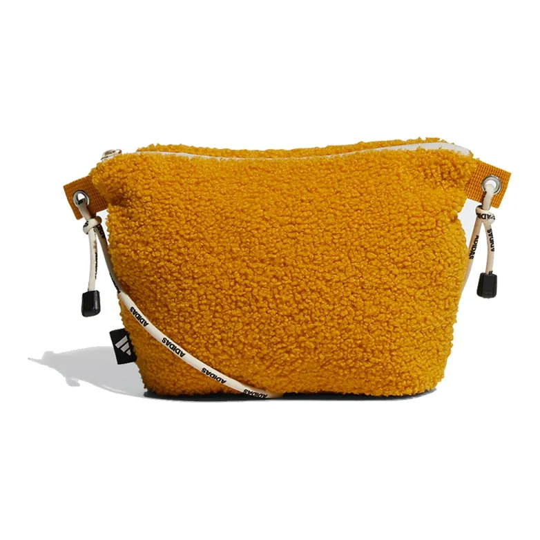 Adidas Плюшевая Сумка через плечо Стандартная Унисекс Золотая