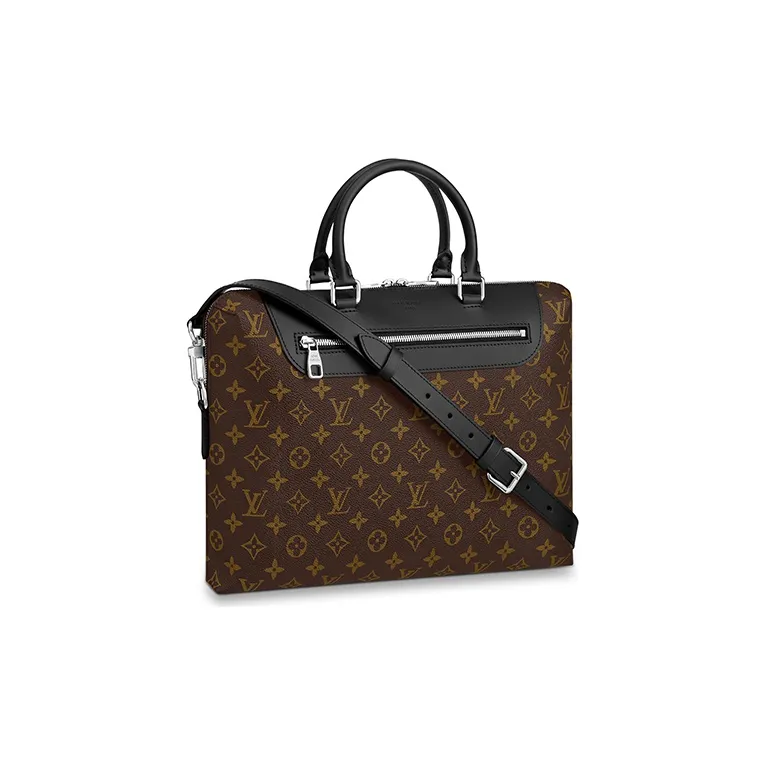LOUIS VUITTON Calfskin Briefcase, Laptop Bag, Shoulder Bag, Crossbody Bag, Handbag Tubas Men's