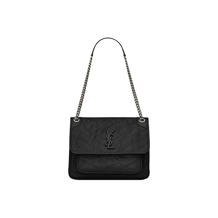 saint laurent silver rope necklace