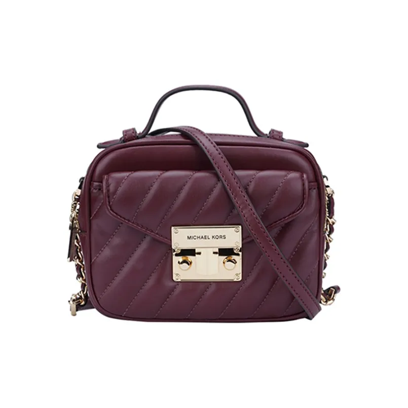MICHAEL KORS MICHAEL KORS Luggage Collection Leather Camera Bags Crossbody Bag Shoulder Bag Small Size Women's Burgundy
