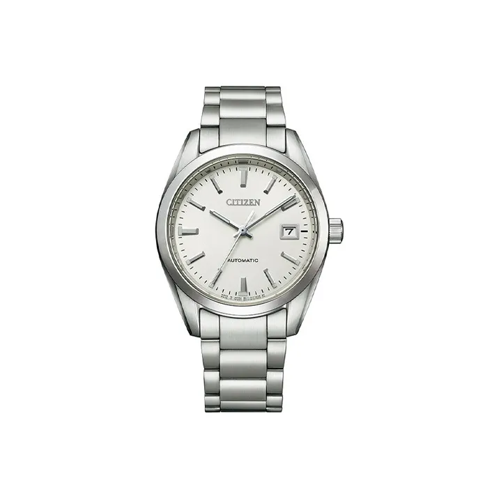 CITIZEN Automatic Mechanical Movement Stainless Steel Strap Watch Men's Watches White Dial