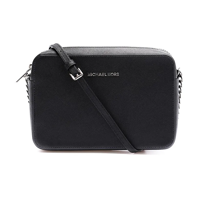 MICHAEL KORS Leather Camera Bag, Shoulder Bag, Crossbody Bag Women's Black