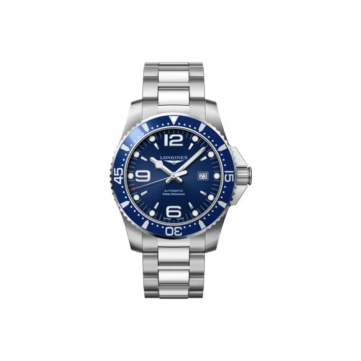 LONGINES Comcast Diving Collection Automatic Mechanical Movement Men's Watch 44mm Blue Dial Stainless Steel Watchband