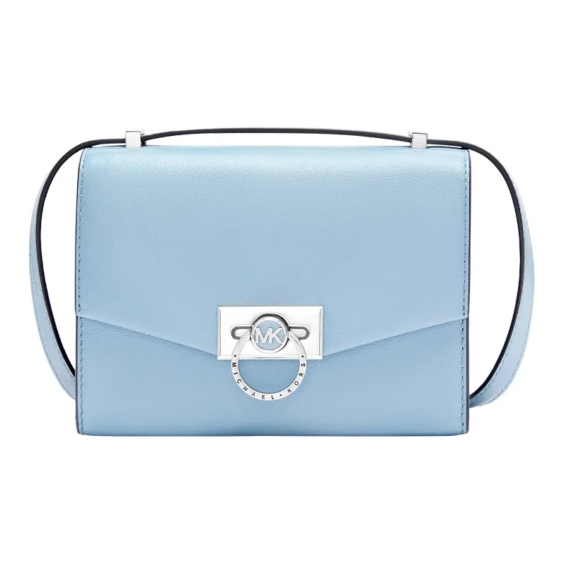 MICHAEL KORS Hendri Коровья кожа Сумка через плечо Экстра малый Женский Светло-синий