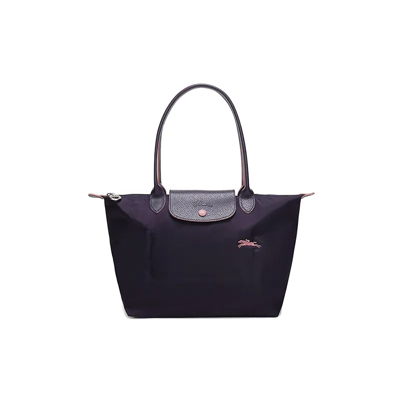 LONGCHAMP Le Pliage Nylon Fabric Shoulder Bag, Shopping Bag, Dumpling Bag, Handbag Tubas Women's Berry Purple