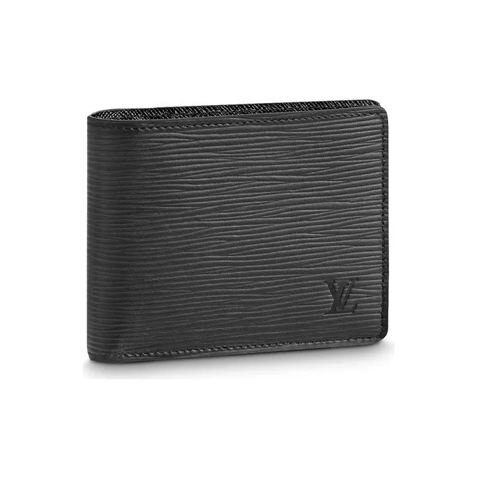 LOUIS VUITTON Slender Wallet Epi Noir Black