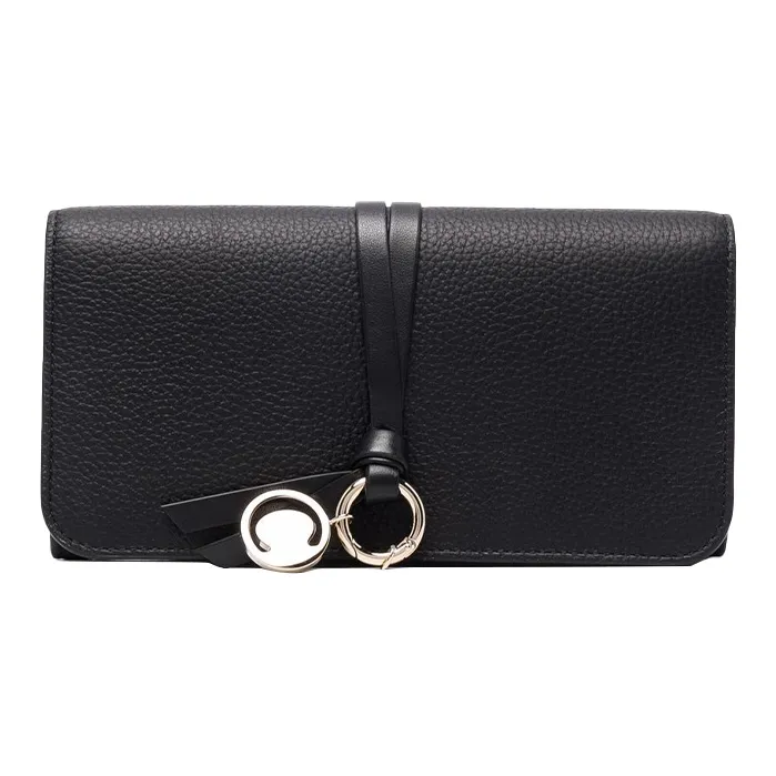 Chloe Кожа Кошелек Женские Черный
