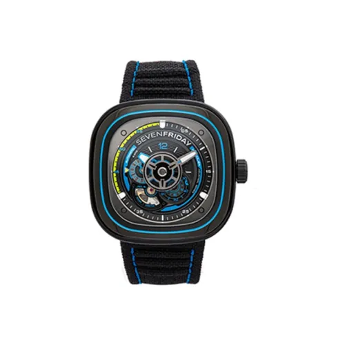 SEVENFRIDAY Автоматический Механический Movement Унисекс Часы 47,6mm*47mm Черные