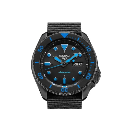 SEIKO Механический Movement Мужские Серия 5 Часы 42,5 мм Черные