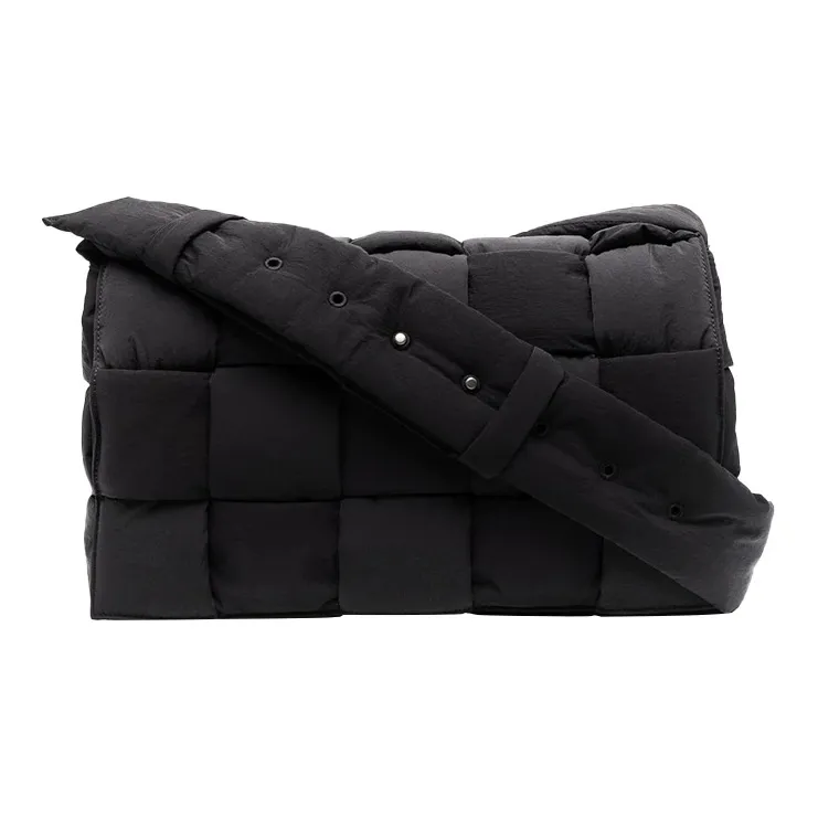 Bottega Veneta Padded Tech Cassette Crossbody Bag Maxi Black