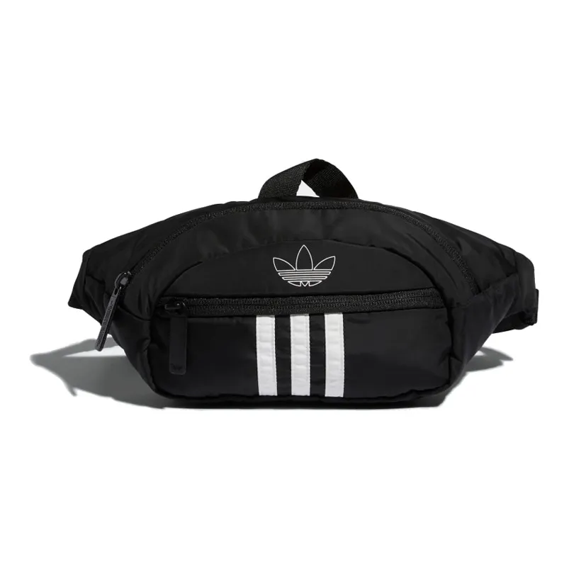 Adidas Originals Полиэстер Sling Сумка Сумка через плечо Бананка Обычный Унисекс Черный