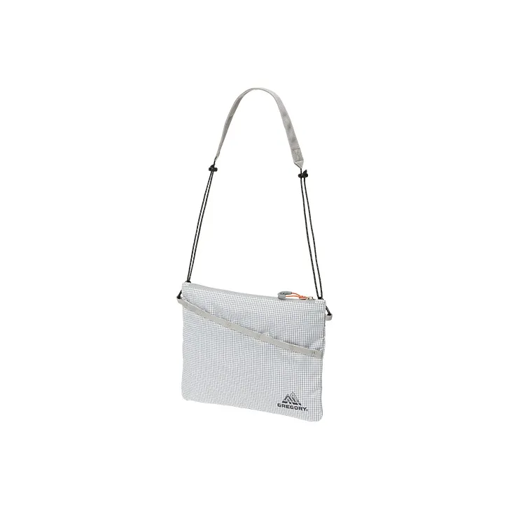 GREGORY Polyamide Storage Shoulder Bag, Crossbody Bag Unisex White/Black/Earth Yellow