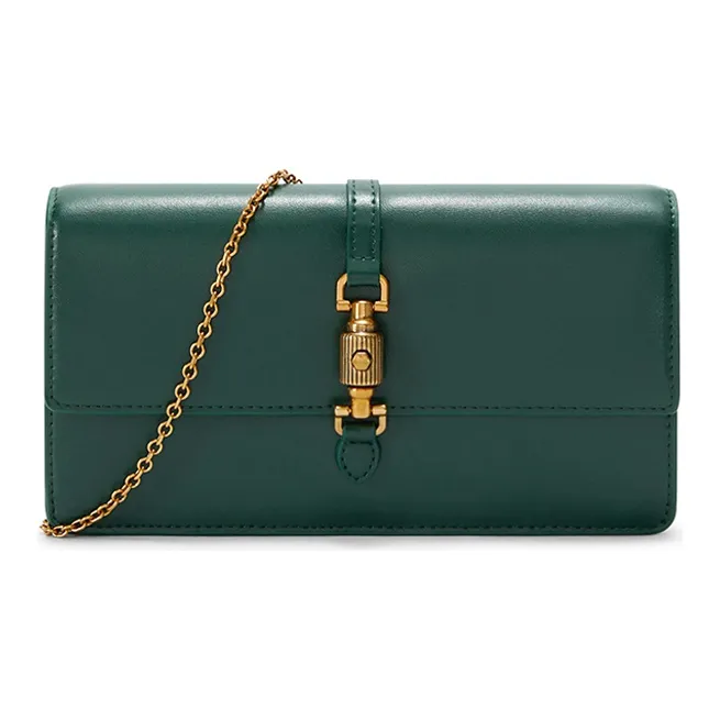 CHARLES&KEITH Embossed Leather With Fabric Crossbody Bag, Wallet Regular Women's Multicolor