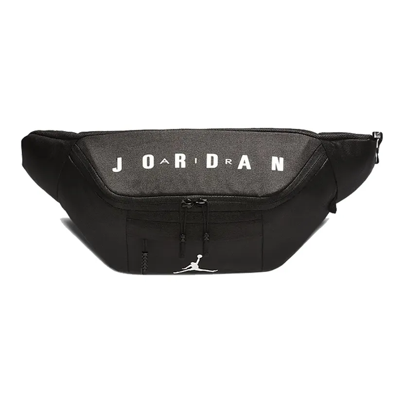 Джордан Полиэстер Одно Плечо Через Плечо Бананка Стандартный Унисекс Черный