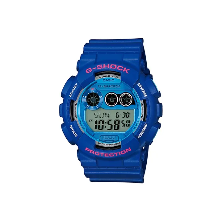 CASIO Collection DIGITAL Collection THREE Eyes Кварцевый механизм Resin ремешок Часы Мужские Синий циферблат GD 120TS 2