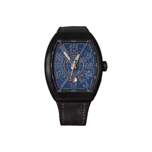 FRANCK MULLER Автоматический Механический Movement Мужские YACHTING VANGUARD Часы 44mm*53,7mm Синий